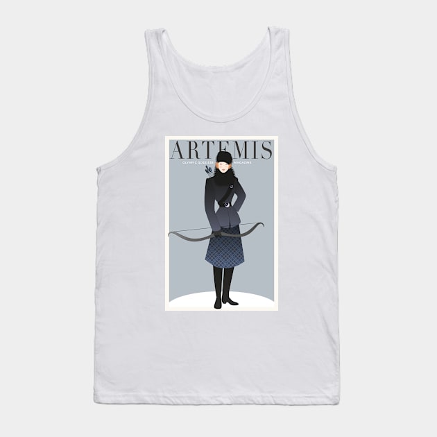 Olympic goddess Magazine: Artemis Tank Top by LaInspiratriz